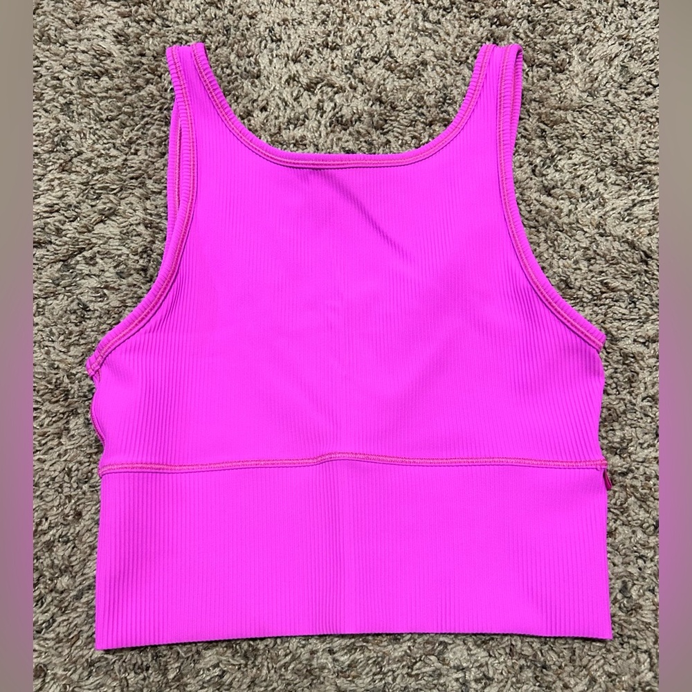 Lululemon Highlight Purple Power Pivot Ribbed Tank Top